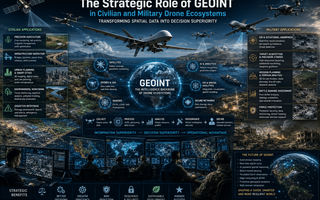The Strategic Role of GEOINT in Civilian and Military Drone Ecosystems: Transforming Spatial Data into Decision Superiority by Nikos Chatzis / Goal Consulting