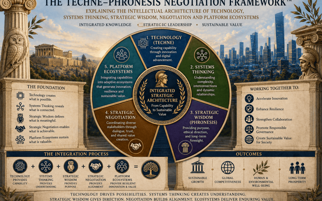 The Techne–Phronesis Negotiation Framework™: Explaining the Intellectual Architecture of Technology, Systems Thinking, Strategic Wisdom, Strategic Negotiation, and Platform Ecosystems by Nikos Chatzis / Goal Consulating