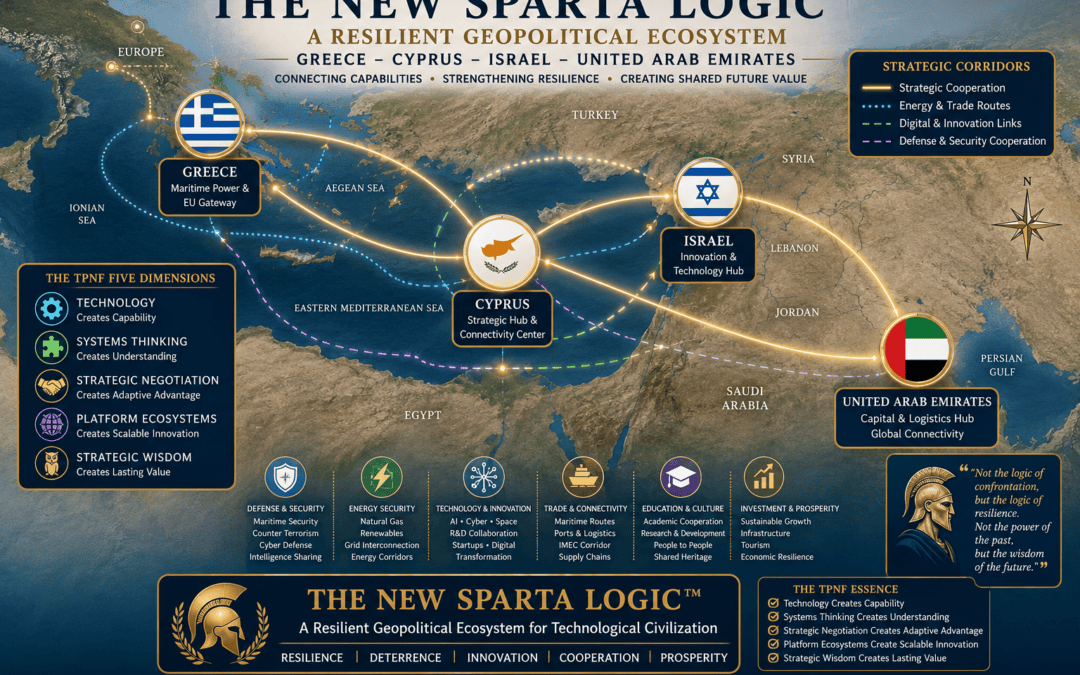The Techne–Phronesis Negotiation Framework™ (TPNF): Greece, Cyprus, Israel and the UAE — The Peripheral Geopolitical Impact of the “New Sparta Logic” By Nikos Chatzis / Goal Consulting