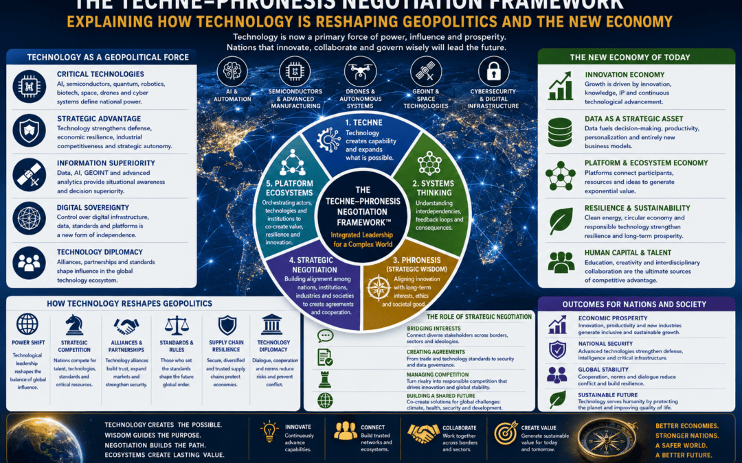 The Techne–Phronesis Negotiation Framework™: Explaining How Technology Is Reshaping Geopolitics and the New Economy by Nikos Chatzis / Goal Connsulting