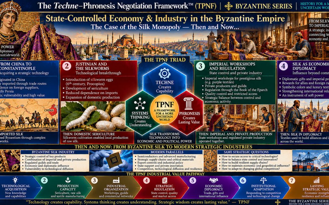 The Techne–Phronesis Negotiation Framework™ (TPNF): State-Controlled Economy & Industry in the Byzantine Empire – The Case of the Silk Monopoly, Then and Now… By Nikos Chatzis / Goal Consulting