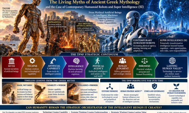 “The Techne–Phronesis Negotiation Framework™ (TPNF): The Living Myths of Ancient Greek Mythology and the Case of Contemporary Humanoid Robots and Super Intelligence (SI)”, By Nikos Chatzis / Goal Consulting