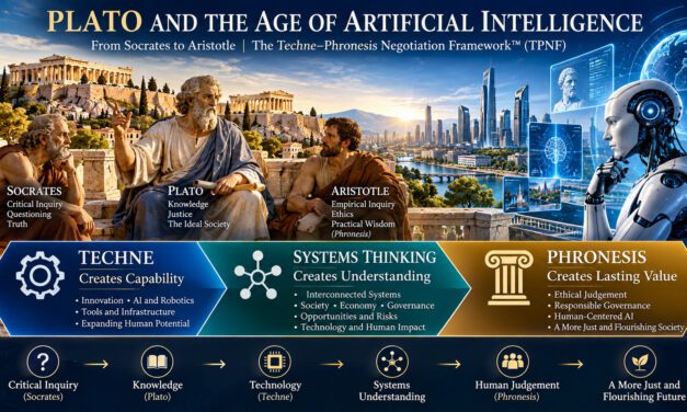 The Techne–Phronesis Negotiation Framework™ (TPNF): Plato, the Foundational Classical Athenian Philosopher of Western Thought – From Socrates to Aristotle: Human Philosophy in the Era of Modern Technological Evolution By Nikos Chatzis / Goal Consulting