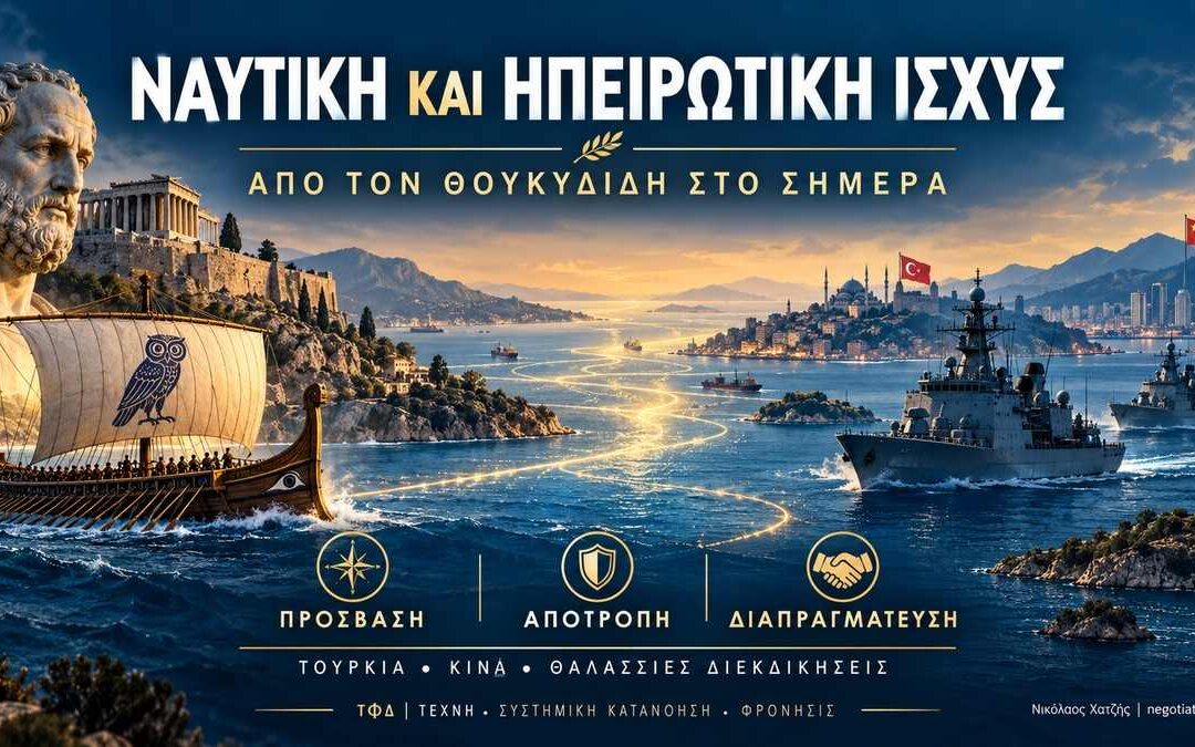 ΤΕΧΝΗ–ΦΡΟΝΗΣΙΣ ΔΙΑΠΡΑΓΜΑΤΕΥΣΗ (ΤΦΔ): Η ΔΙΑΜΑΧΗ ΣΥΜΦΕΡΟΝΤΩΝ ΜΕΤΑΞΥ ΝΑΥΤΙΚΩΝ ΚΑΙ ΗΠΕΙΡΩΤΙΚΩΝ ΔΥΝΑΜΕΩΝ ΑΠΟ ΤΗΝ ΕΠΟΧΗ ΤΟΥ ΘΟΥΚΥΔΙΔΗ ΜΕΧΡΙ ΣΗΜΕΡΑ — Ο ΑΝΑΘΕΩΡΗΤΙΣΜΟΣ ΤΗΣ ΤΟΥΡΚΙΑΣ ΚΑΙ ΤΗΣ ΚΙΝΑΣ - ΝΙΚΟΣ ΧΑΤΖΗΣ / Goal Consulting