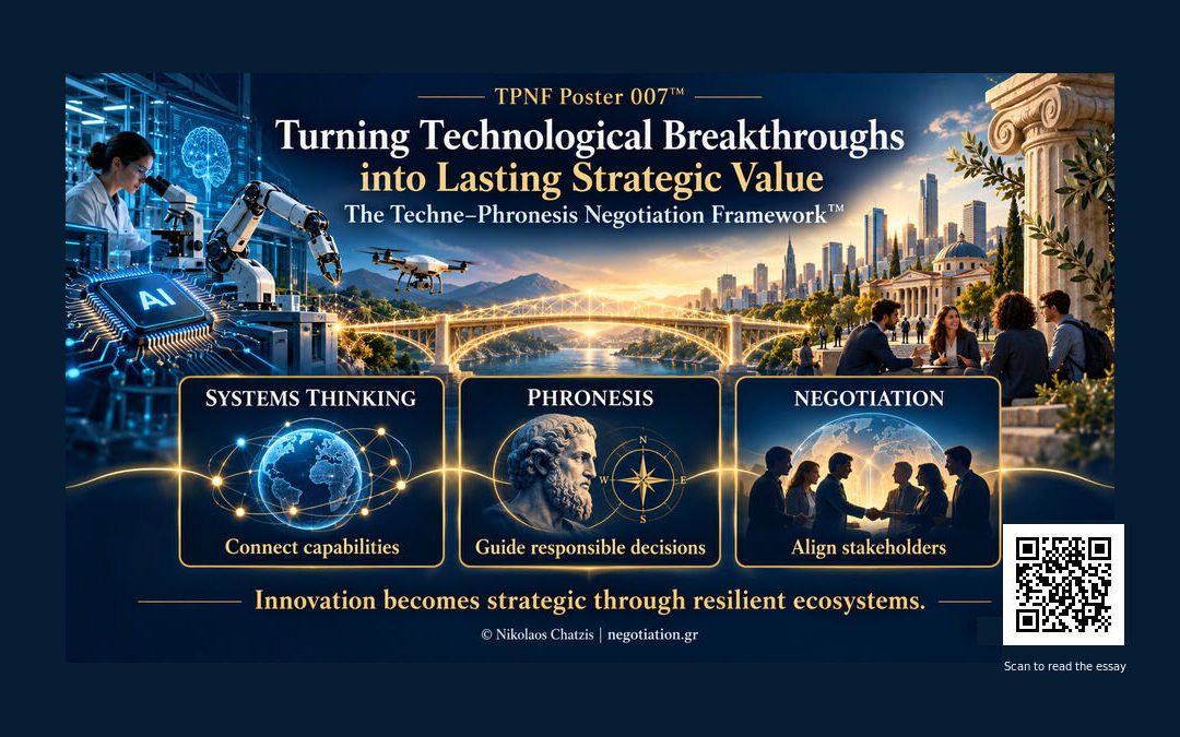 TPNF Poster 007™ — Turning Technological Breakthroughs into Lasting Strategic Value By Nikos Chatzis / Goal Consulting