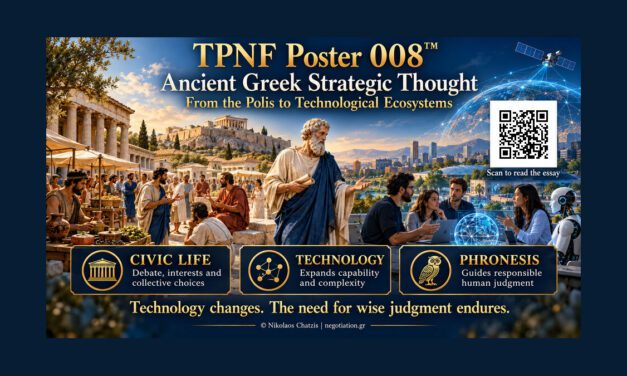 TPNF Poster 008™ — Ancient Greek Strategic Thought: From the Polis to Technological Ecosystems By Nikos Chatzis / Goal Consulting