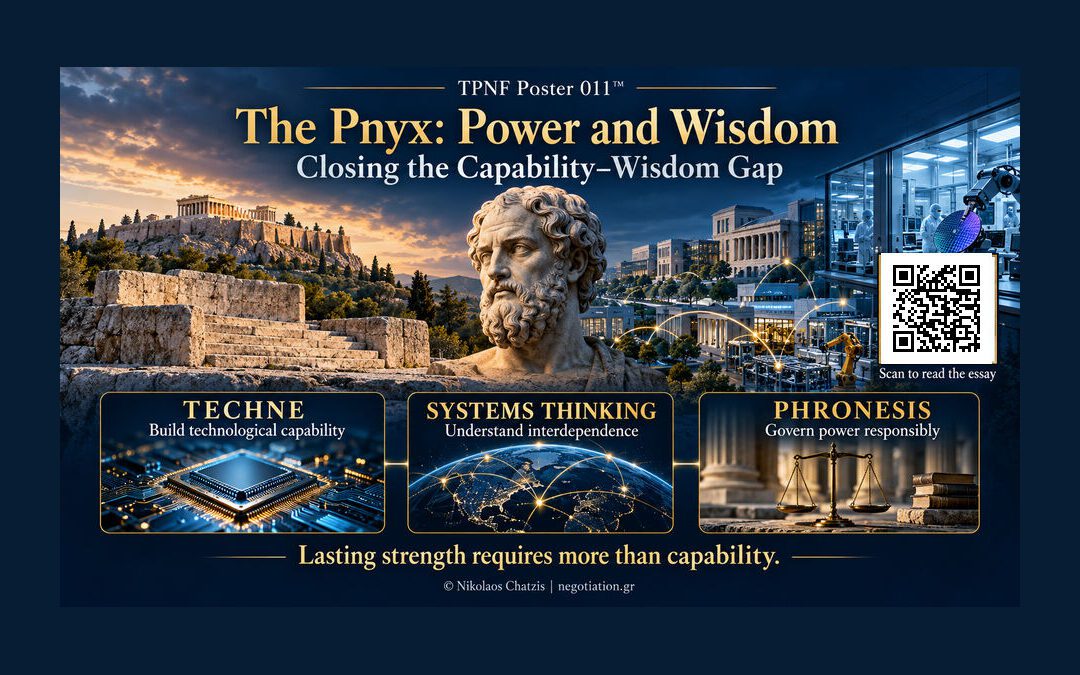 TPNF Poster 011™ — The Pnyx: Power and Wisdom. Greece the cradle of Western Civilization By Nikos Chatzis / Goal Consulting