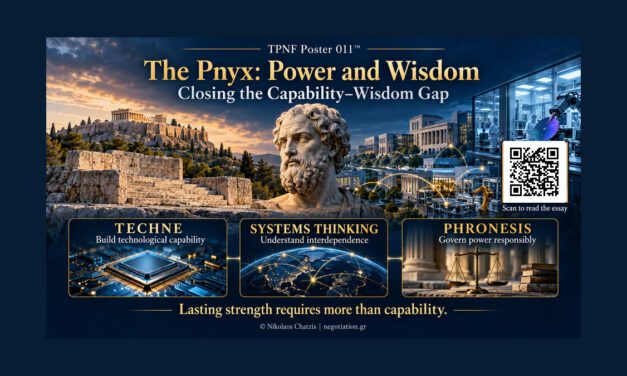 TPNF Poster 011™ — The Pnyx: Power and Wisdom. Greece, the Cradle of Western Civilization By Nikos Chatzis / Goal Consulting